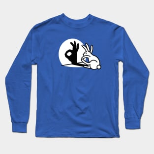 Rabbit shadow hand OK sign chef's okay sign chef hand gesture Long Sleeve T-Shirt